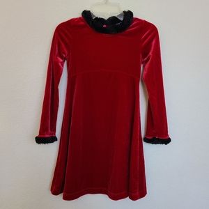 Children's Place Red Velvet dress 6X/7
